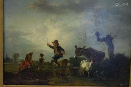 DEMARNE Jean Louis 1754 1829  Deux petits pâtre...