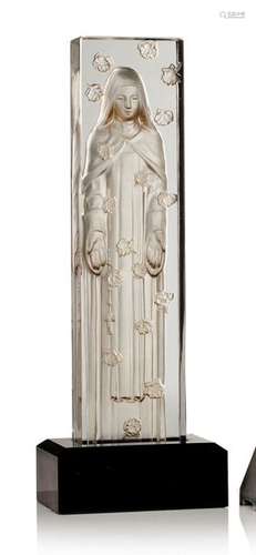 CRISTAL LALIQUE	 « Sainte Thérèse de l'enfant Jés...