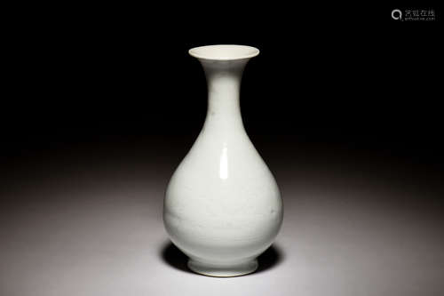 CELADON CARVED VASE