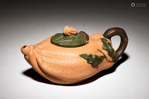 YELLOW CLAY 'BUDDHA'S HAND' TEAPOT