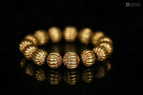 A LIAO JIN DYNASTY GOLD BRACELET