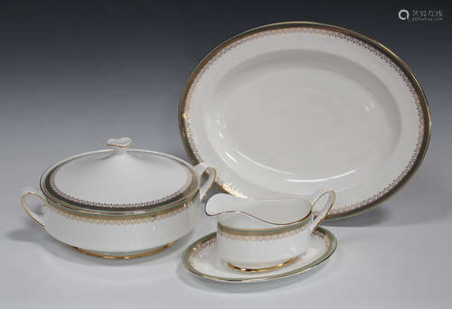 A Paragon bone china Kensington pattern part service, comprising three tureens and covers, oval