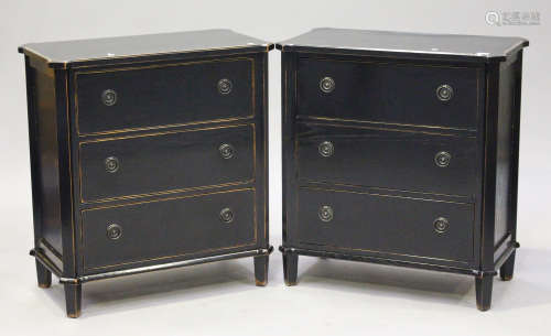 A suite of Laura Ashley Henshaw pattern furniture, comprising two chests, width 80cm, two coffee