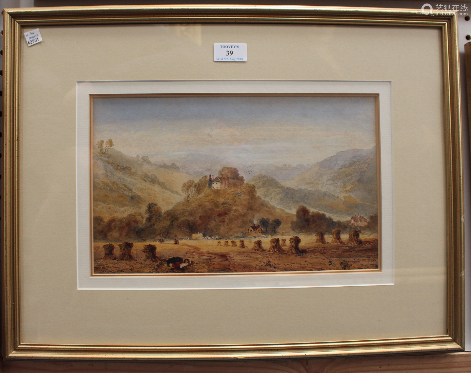 Joseph Murray Ince - 'Stapleton Castle', watercolour, signed and dated ...