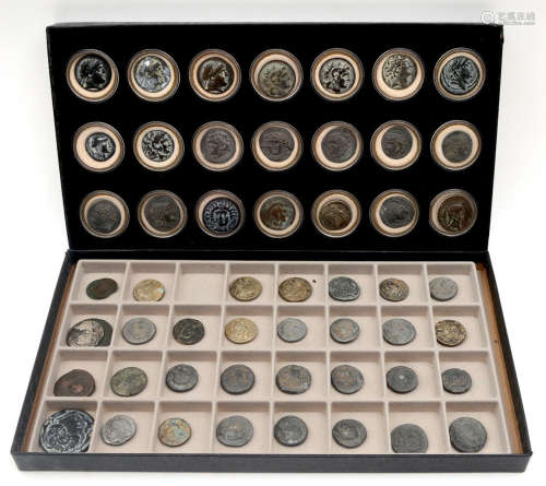 COLLECTION OF ANCIENT ROMAN & GREEK COINS