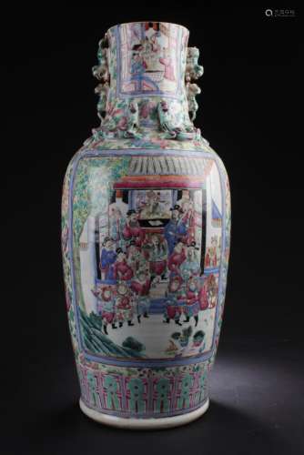 Antique Chinese Famille Verte Vase