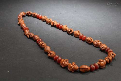 Chinese Walnut-shaped Necklace