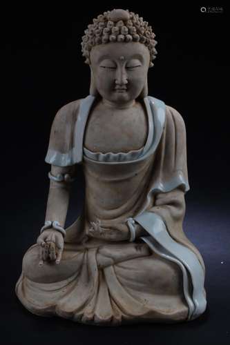 Chinese Porcelain Buddha Statue