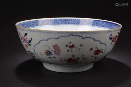 Antique Chinese Famille Rose Porcelain Bowl