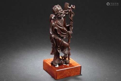 Antique Chinese HuangYangMu Carved Statue