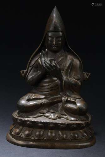 Antique Chinese Bronze Buddha Statue