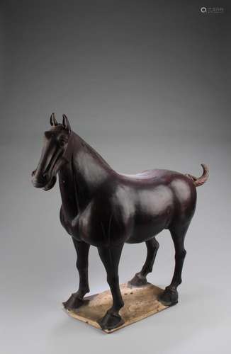 A Pottery Horse Statue