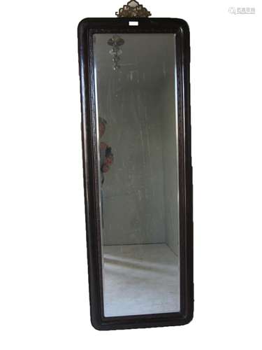 Antique Chinese Hardwood Mirror