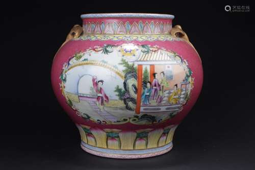 Chinese Famille Rose Porcelain Jar