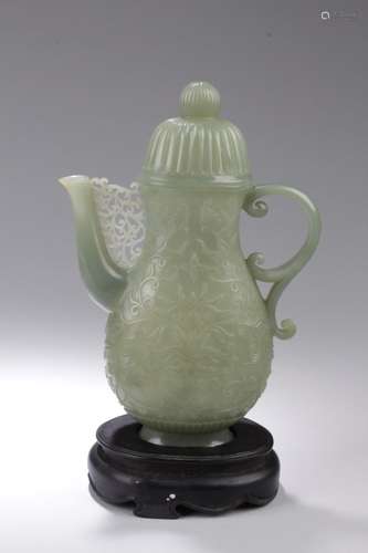 Chinese Jade Carved Teapot