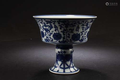 Chinese Porcelain Stem Bowl