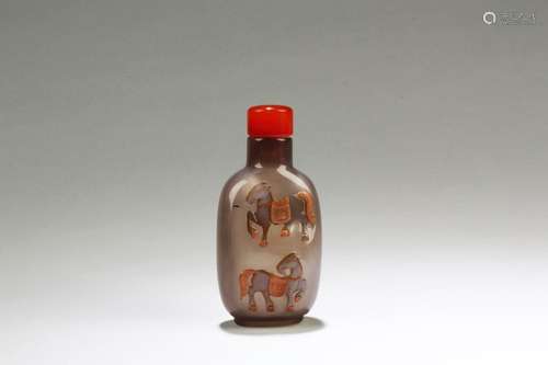 Chinese Agate Snuff Bottle