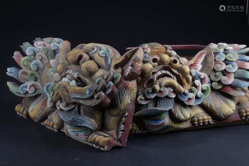 Two Chinese Carved Decorative Ornament