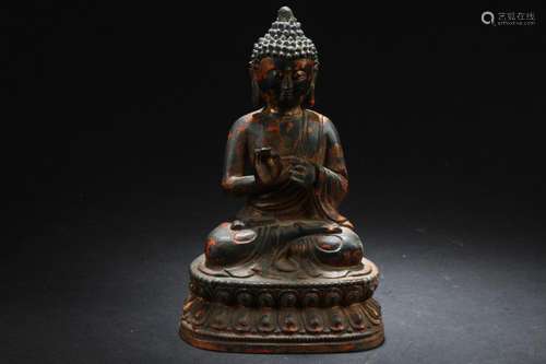 Chinese Gilt Bronze Buddha Statue