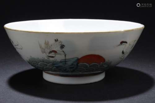 Antique Chinese Famille Rose Bowl