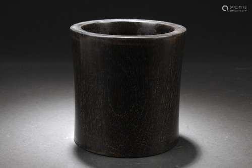 Chinese Hardwood Brushpot