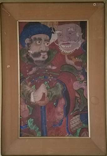 Antique Framed Juan Painting