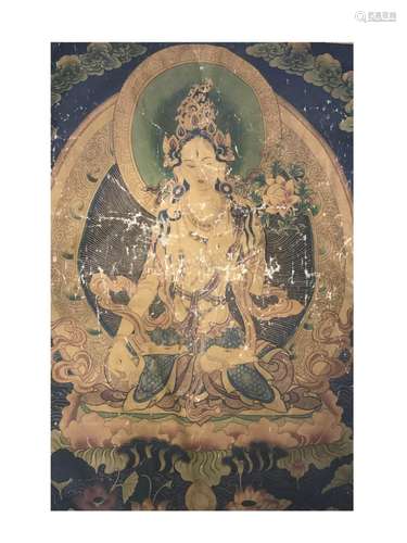 Antique Chinese Thangka