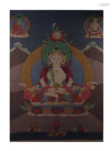 Chinese Tibetan Kesi Thangka, 3rd Year Republic Period