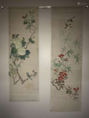 Two Bamboo Painting