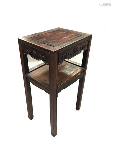 Antique Chinese Hardwood Side Table