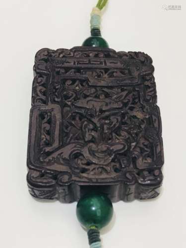 19th.C Chinese Court Chengxiang Wriest Plaque