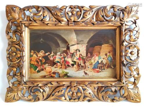 Antique Austrian Oil Painting Anton Maurer