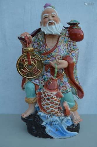 Chinese Famille Rose Porcelain of Fisher