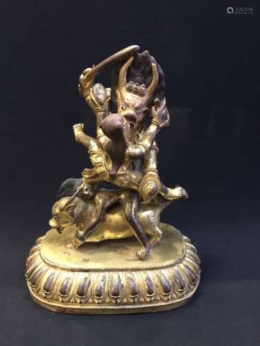 Chinese Gilt Bronze Buddha