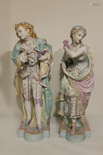 Pair of Bisque Figurines, Couple