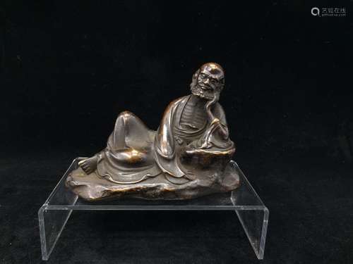 Chinese Bronze Carved Luohan