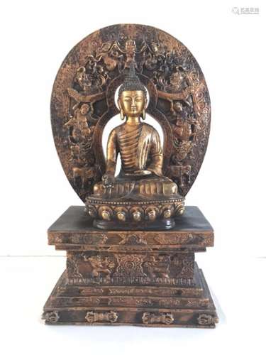 Chinese Gilt Bronze Buddha