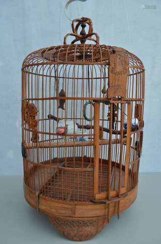 Chinese Wood Bird Cage