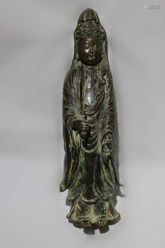 Chinese Bronze Guanyin