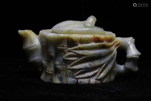 Chinese Jade Carved Teapot