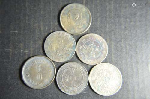Six Chinese Old Coins