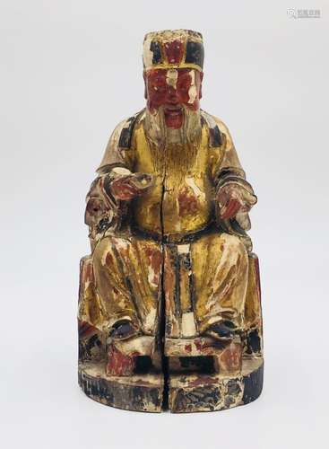 Chinese Wood Carved Figural