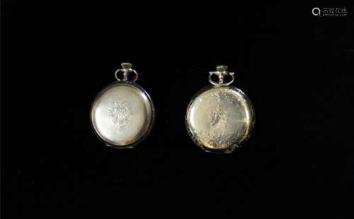 Two Gold plate Pocket Watches