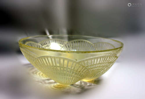 Glass Lalique Style Bowl