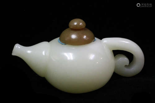 Chinese Jade Carved Teapot