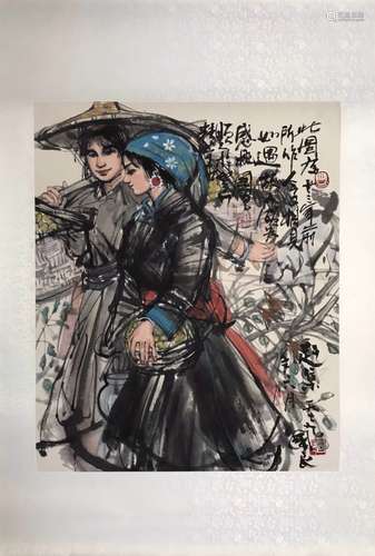 Chinese Ink/Color Painting on Paper