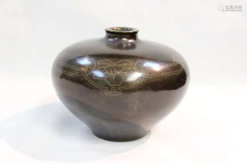 Japanese Mixed Metal Vase