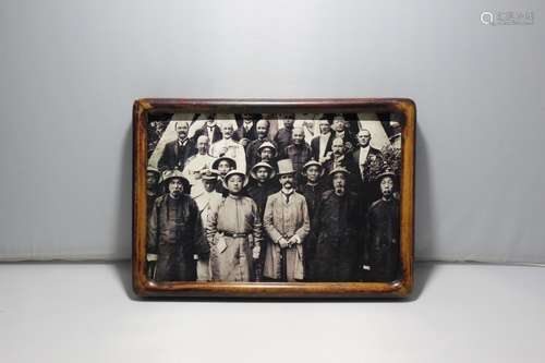 Qing Chinese Officer Photography w frame