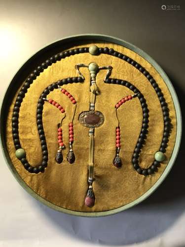 Chinese Chengxiang Wood Beads Necklace