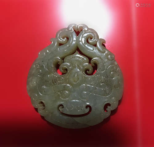 Chinese Jade Carved Plaque